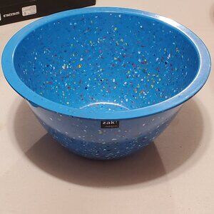 *RARE* "ZAK!"- "Confetti Turquoise" NWT! XL Mixing/Nesting Bowl *Discontinued*